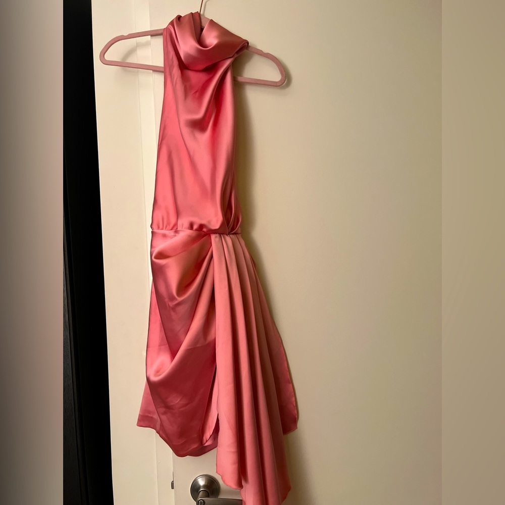Ellae Lisque drape me baby dress in pink size small